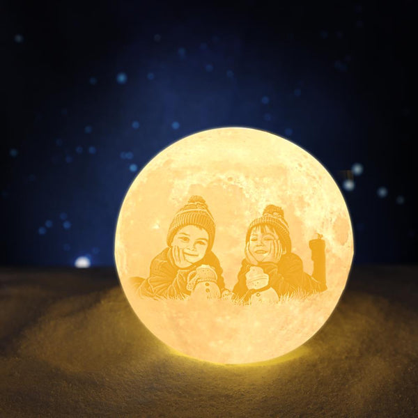 Lune Lampe Photo Personnalisé Impression 3D Créative Cadeaux Multicolore